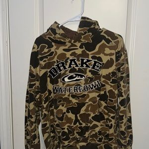 Drake “old school camo” hoodie. Size Large. Size Medium.